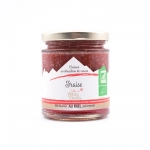 Confiture "gourmande" bio de fraise au miel des Pyrénées 210g